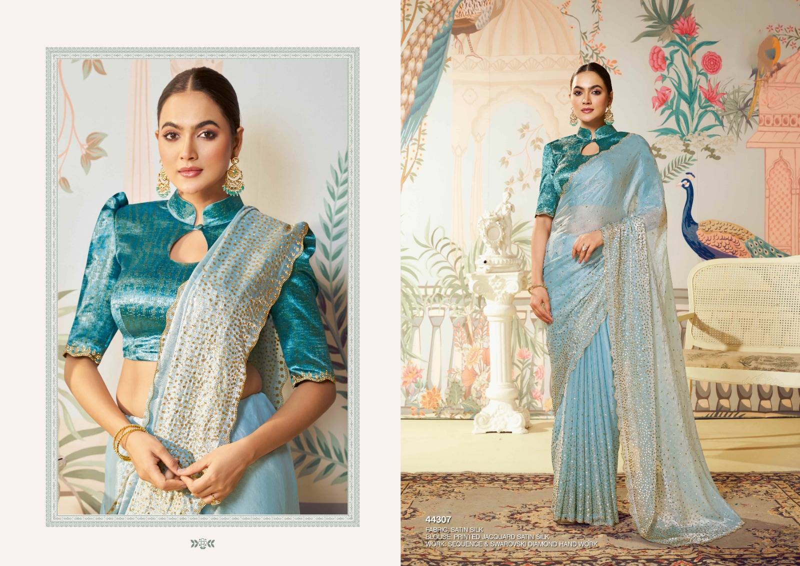 NORITA 44300 SEERAT by MAHOTSAV 44303 to 44320 series Indian Traditional Wear Collection Sil sarees dresses At Wholesale Price
